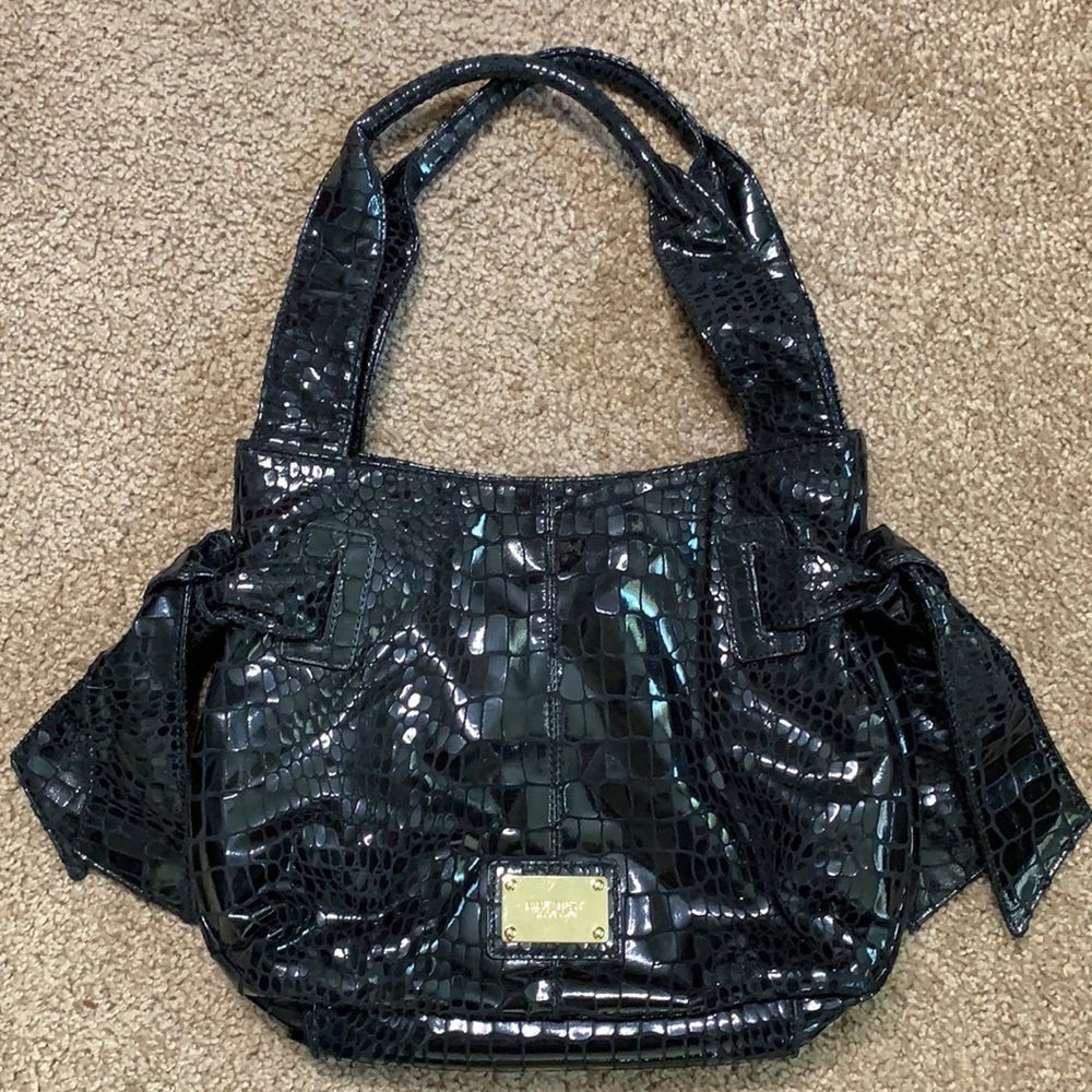 Nine West Faux snakeskin SUPER soft shoulder purse